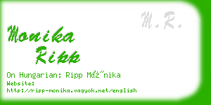 monika ripp business card